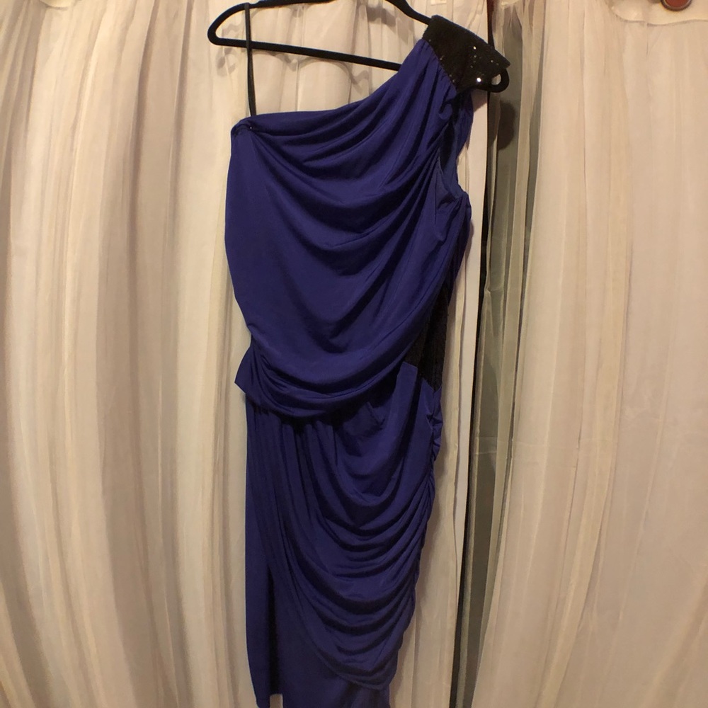 One shoulder cocktail dress